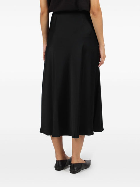 satin midi skirt